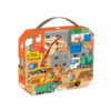 Janod Puzzle w walizce Plac budowy - obrazek 2