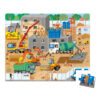 Janod Puzzle w walizce Plac budowy - obrazek 5