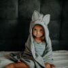 MyMemi Bambusowy ręcznik light grey rabbit - obrazek 6