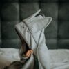 MyMemi Bambusowy ręcznik light grey rabbit - obrazek 5