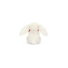 Jellycat Króliczek Kremowy z Czerwonym Sercem 18 cm - obrazek 3