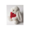 Jellycat Króliczek Kremowy z Czerwonym Sercem 18 cm - obrazek 5
