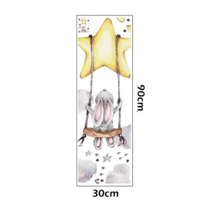 SIPO Naklejki na ścianę Zajączek na huśtawce - obrazek 2