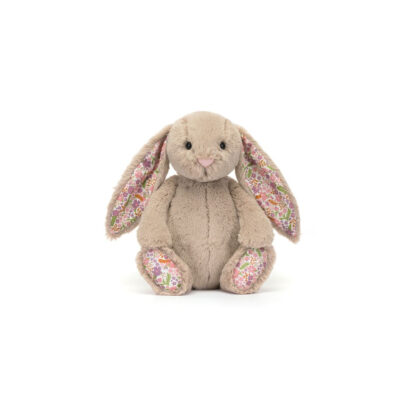 Jellycat Króliczek z Kwiecistymi Uszami Beżowy „Petal” 18 cm - obrazek 2