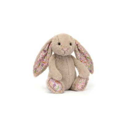 Jellycat Króliczek z Kwiecistymi Uszami Beżowy „Petal” 18 cm