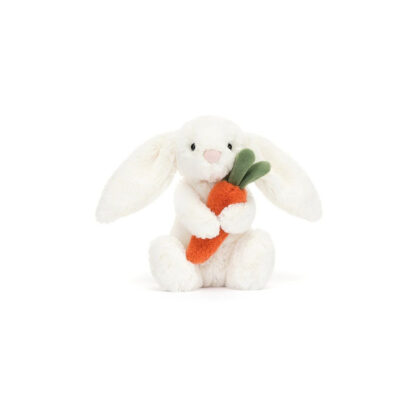 Jellycat Wesoły Króliczek z Marchewką 18 cm - obrazek 3