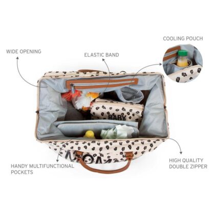 Childhome Torba Mommy Bag Leopard - obrazek 14