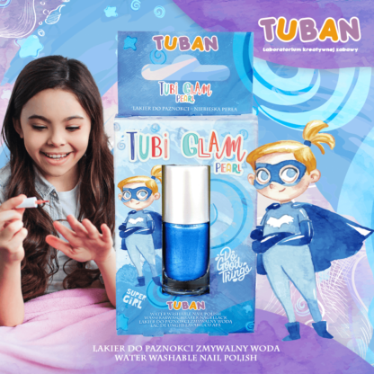 TUBAN Lakier Tubi Glam Niebieski perłowy - obrazek 4