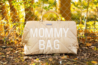 Childhome Torba Mommy Bag Pikowana Beżowa - obrazek 22