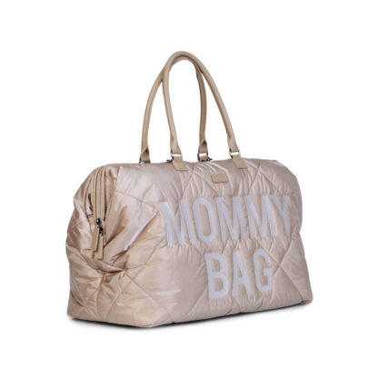 Childhome Torba Mommy Bag Pikowana Beżowa - obrazek 3