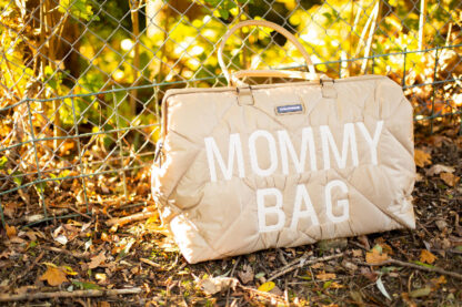 Childhome Torba Mommy Bag Pikowana Beżowa - obrazek 23