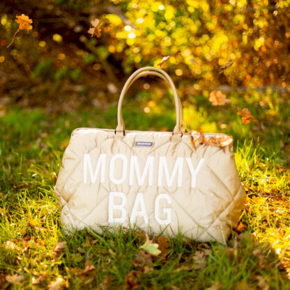 Childhome Torba Mommy Bag Pikowana Beżowa - obrazek 24