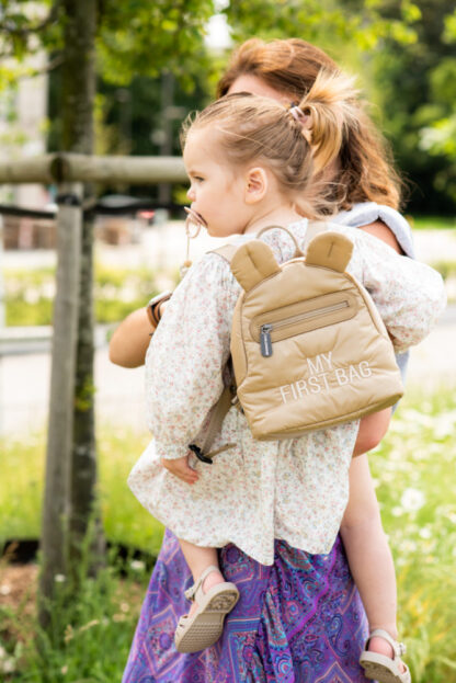 Childhome Plecak dziecięcy My first bag Pikowany Beżowy - obrazek 10