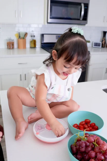 GOBE SNACK SPINNER pojemnik na przekąski Coral Pink - obrazek 10