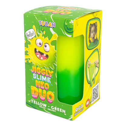 TUBAN Jiggly Slime Neo Duo Żółto-zielony 430 g - obrazek 2