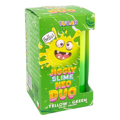 TUBAN Jiggly Slime Neo Duo Żółto-zielony 430 g - obrazek 3