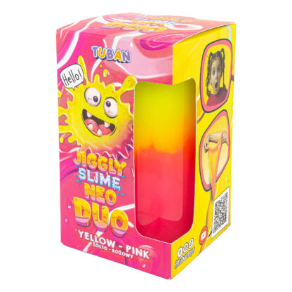 TUBAN Jiggly Slime Neo Duo Żółto-różowy 430 g - obrazek 2