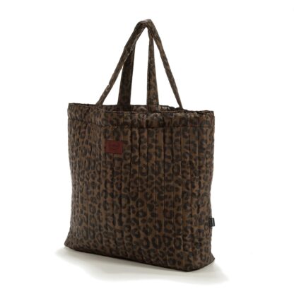 La Millou Torba Shopper Bag Ortalion LEOPARD CHOCO by Magdalena Lamparska