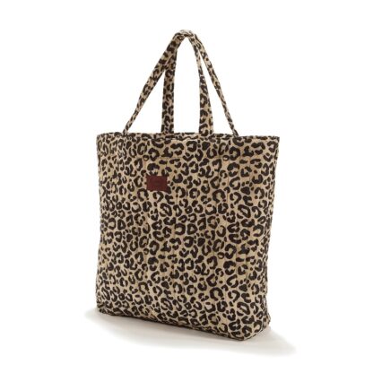 La Millou Torba Shopper Bag Ortalion LEOPARD CREAM by Magdalena Lamparska