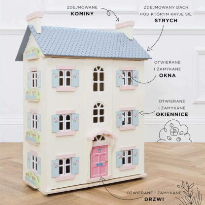 Le Toy Van Drewniany domek dla lalek Cherry Tree Hall - obrazek 3