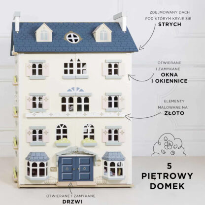 Le Toy Van Drewniany domek dla lalek Palace - obrazek 4