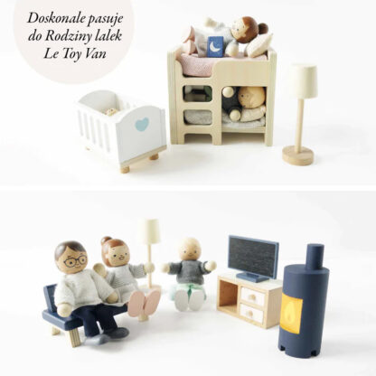 Le Toy Van Drewniane mebelki do domku dla lalek duży zestaw - obrazek 6