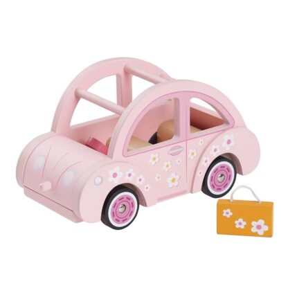 Le Toy Van Drewniany różowy samochód retro Sophie