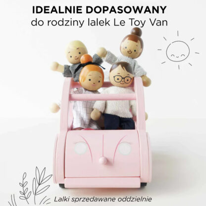 Le Toy Van Drewniany różowy samochód retro Sophie - obrazek 4