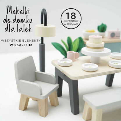 Le Toy Van Drewniane mebelki do domku dla lalek jadalnia Daisylane - obrazek 3