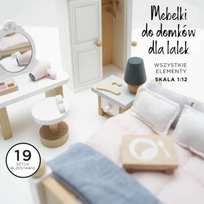 Le Toy Van Drewniane mebelki do domku dla lalek sypialnia Daisylane - obrazek 3