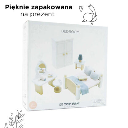 Le Toy Van Drewniane mebelki do domku dla lalek sypialnia Daisylane - obrazek 5