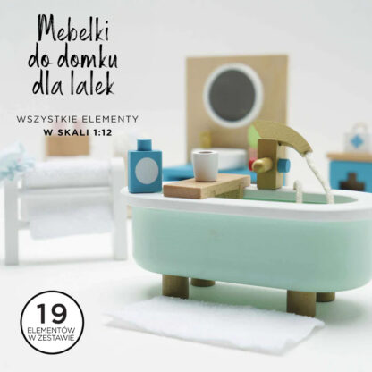 Le Toy Van Drewniane mebelki do domku dla lalek łazienka Daisylane - obrazek 3