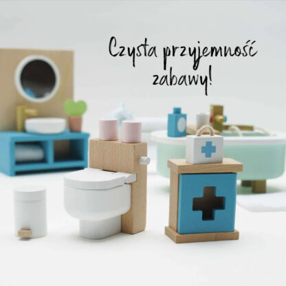 Le Toy Van Drewniane mebelki do domku dla lalek łazienka Daisylane - obrazek 4