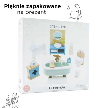 Le Toy Van Drewniane mebelki do domku dla lalek łazienka Daisylane - obrazek 7