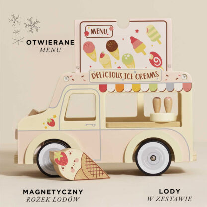Le Toy Van Drewniany samochód, retro lodziarnia Dolly - obrazek 3