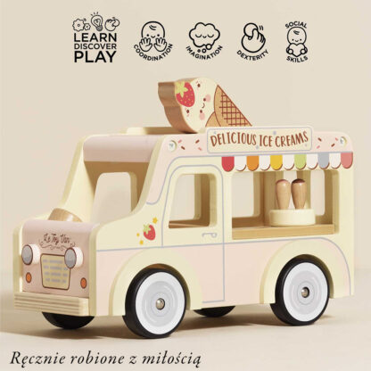 Le Toy Van Drewniany samochód, retro lodziarnia Dolly - obrazek 4