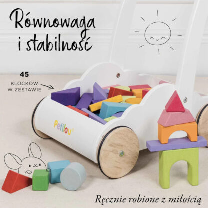 Le Toy Van Drewniany chodzik Rainbow Cloud, pchacz - obrazek 3