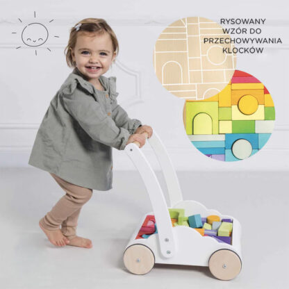 Le Toy Van Drewniany chodzik Rainbow Cloud, pchacz - obrazek 4