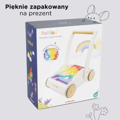 Le Toy Van Drewniany chodzik Rainbow Cloud, pchacz - obrazek 6