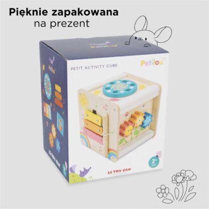 Le Toy Van Drewniana kostka edukacyjna - obrazek 6