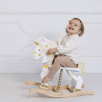 Le Toy Van Drewniany jednorożec konik na biegunach - obrazek 5