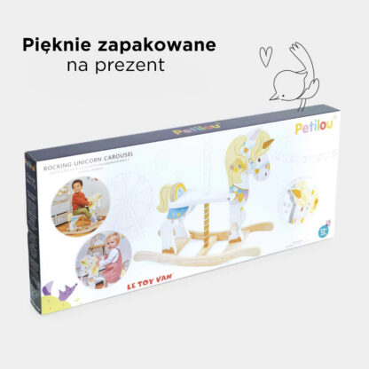 Le Toy Van Drewniany jednorożec konik na biegunach - obrazek 6