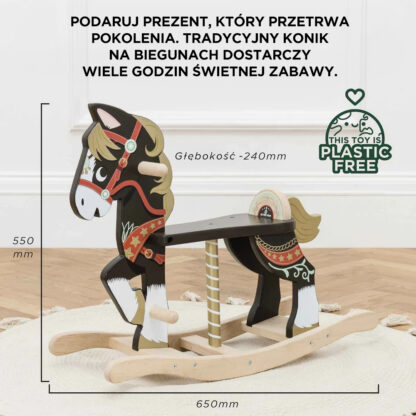 Le Toy Van Drewniany konik na biegunach - obrazek 5