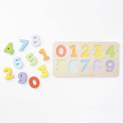 Le Toy Van Drewniane cyferki- zabawka edukacyjna dla dzieci - obrazek 7