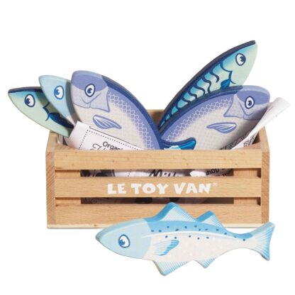 Le Toy Van Drewniane ryby w skrzynce
