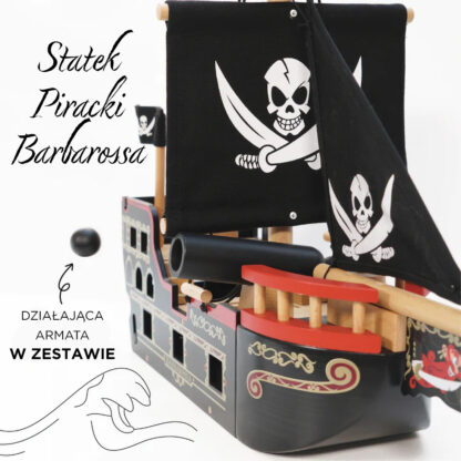 Le Toy Van Drewniany statek piracki Barbarossa - obrazek 5