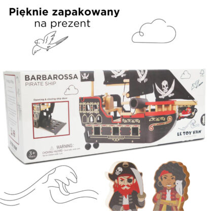 Le Toy Van Drewniany statek piracki Barbarossa - obrazek 6