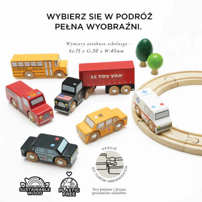 Le Toy Van Drewniane samochody zestaw Nowy Jork - obrazek 5