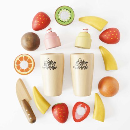 Le Toy Van Drewniany blender + zestaw owoców Fruit & Smooth - obrazek 4