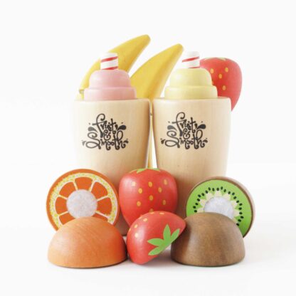 Le Toy Van Drewniany blender + zestaw owoców Fruit & Smooth - obrazek 5